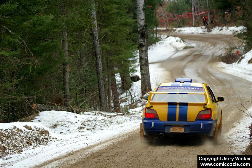 Tom Mayer / Karl Mayer Subaru WRX on SS7, Hunters-McCormick Lake I.