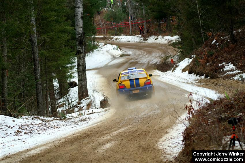 Tom Mayer / Karl Mayer Subaru WRX on SS7, Hunters-McCormick Lake I.