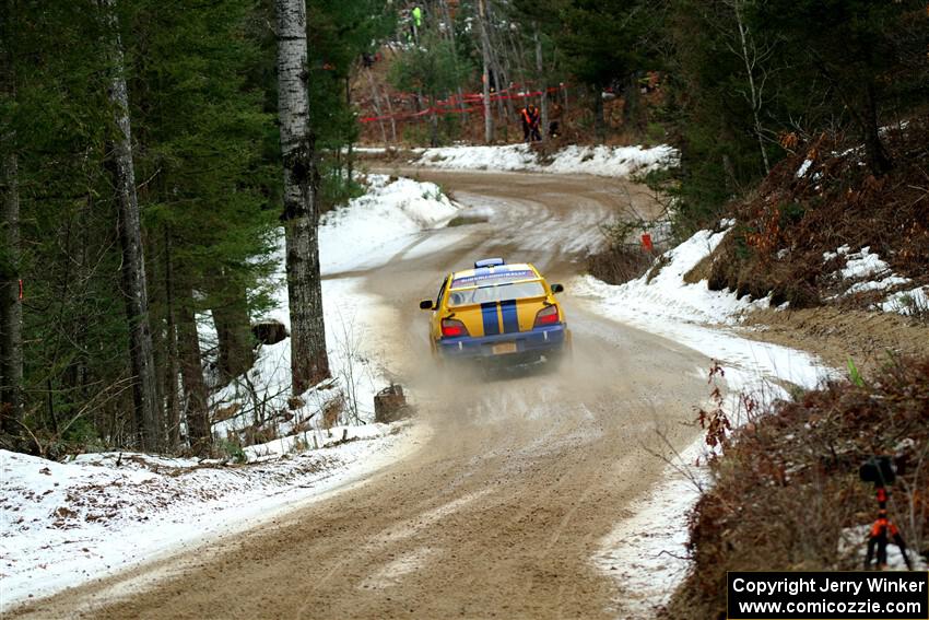 Tom Mayer / Karl Mayer Subaru WRX on SS7, Hunters-McCormick Lake I.