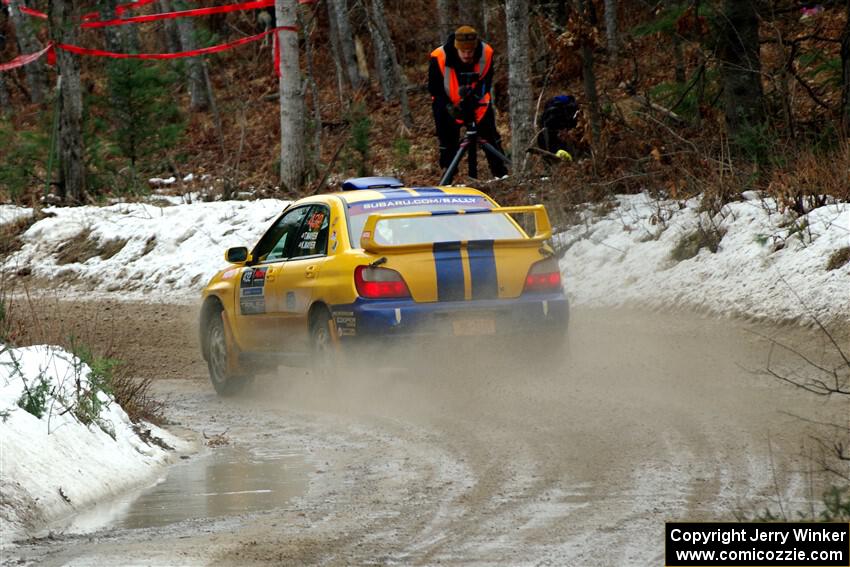 Tom Mayer / Karl Mayer Subaru WRX on SS7, Hunters-McCormick Lake I.