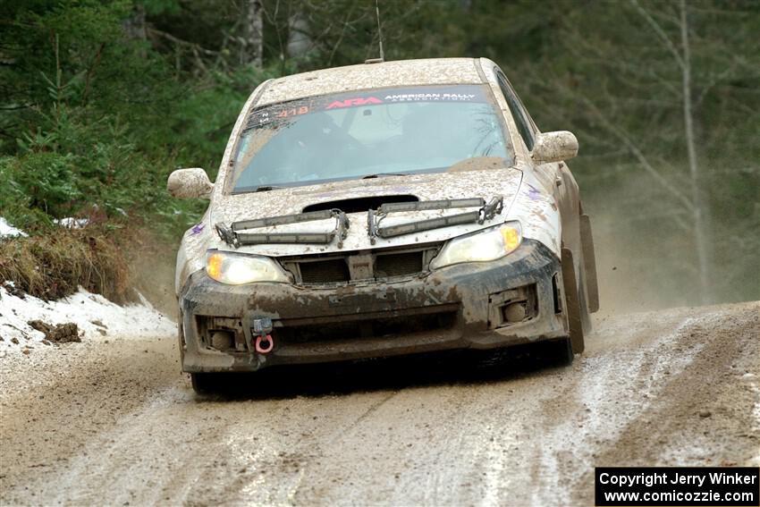 Tim Wickberg / Bryce Proseus Subaru WRX STi on SS7, Hunters-McCormick Lake I.