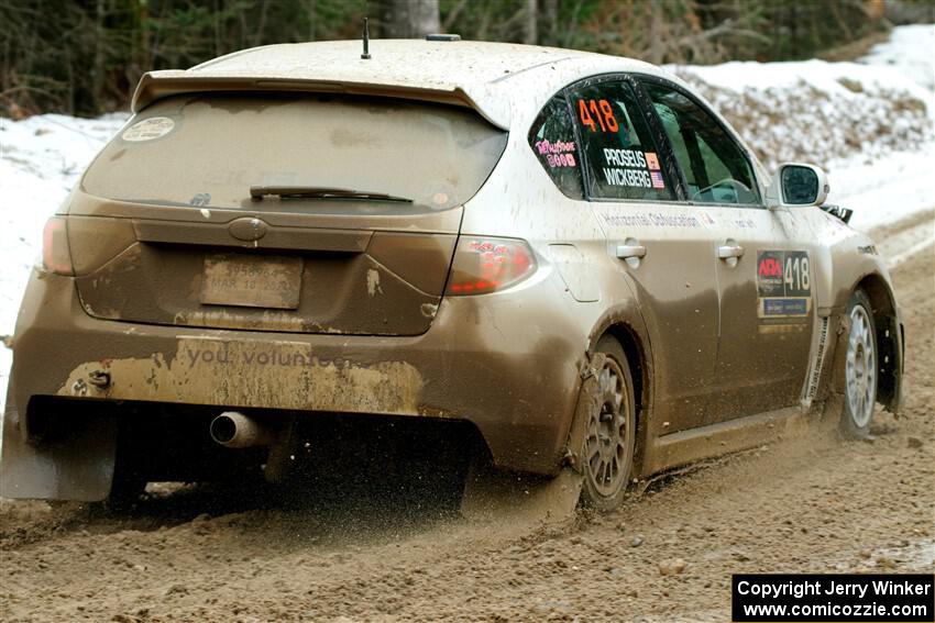 Tim Wickberg / Bryce Proseus Subaru WRX STi on SS7, Hunters-McCormick Lake I.