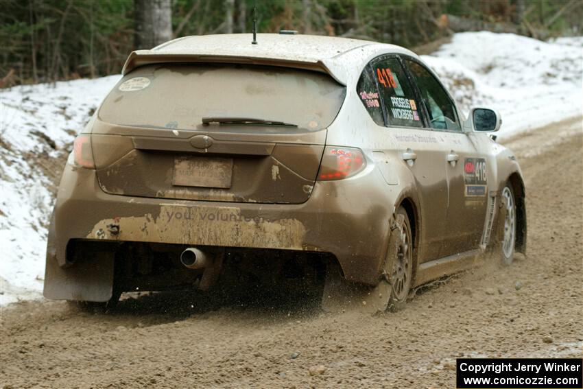 Tim Wickberg / Bryce Proseus Subaru WRX STi on SS7, Hunters-McCormick Lake I.