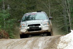 Dan Shirley / Nate Lybarger Subaru Impreza Outback Sport on SS7, Hunters-McCormick Lake I.