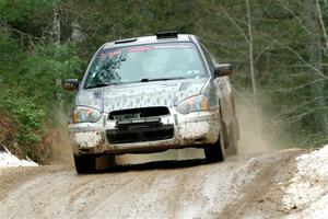 Dan Shirley / Nate Lybarger Subaru Impreza Outback Sport on SS7, Hunters-McCormick Lake I.