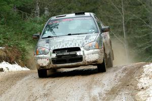 Dan Shirley / Nate Lybarger Subaru Impreza Outback Sport on SS7, Hunters-McCormick Lake I.