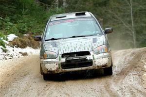 Dan Shirley / Nate Lybarger Subaru Impreza Outback Sport on SS7, Hunters-McCormick Lake I.