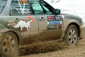 Dan Shirley / Nate Lybarger Subaru Impreza Outback Sport on SS7, Hunters-McCormick Lake I.