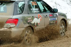 Dan Shirley / Nate Lybarger Subaru Impreza Outback Sport on SS7, Hunters-McCormick Lake I.