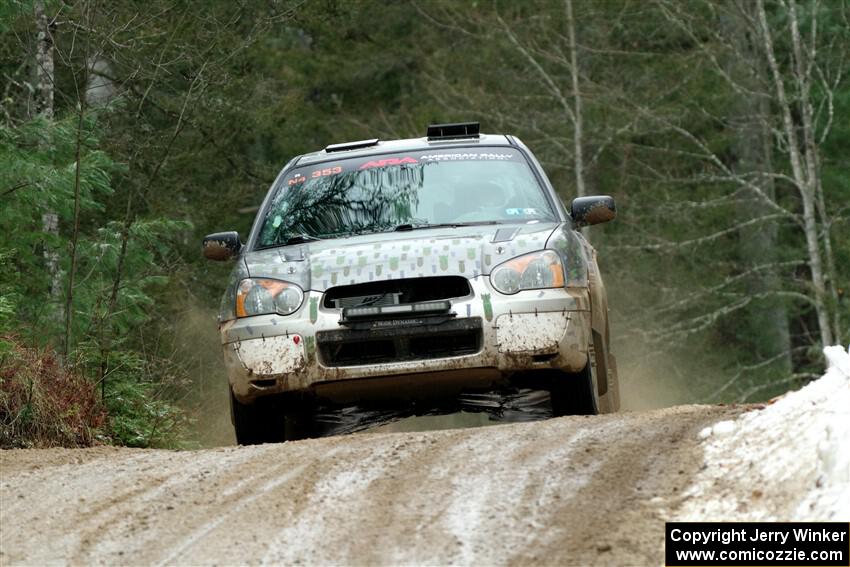 Dan Shirley / Nate Lybarger Subaru Impreza Outback Sport on SS7, Hunters-McCormick Lake I.