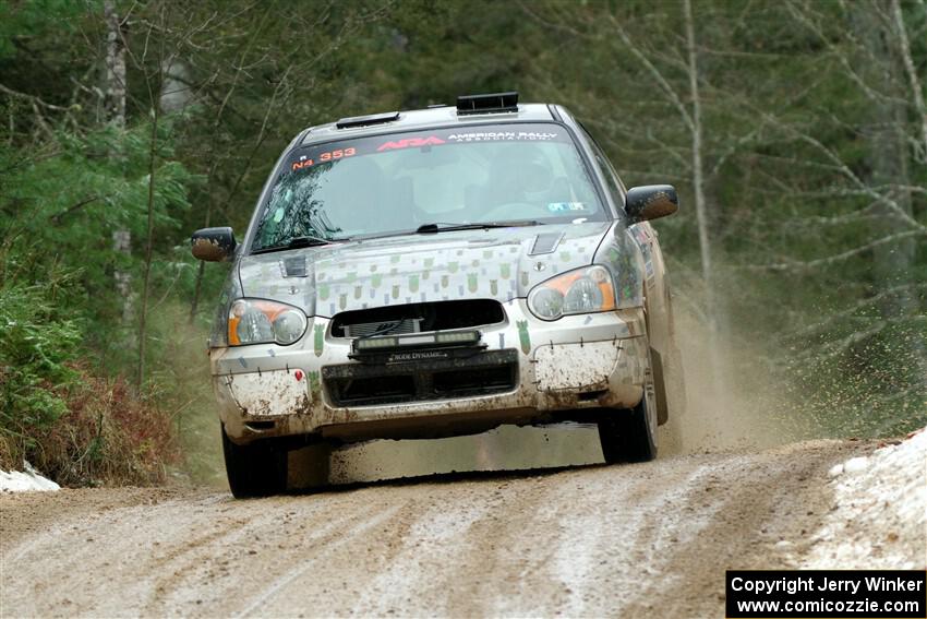 Dan Shirley / Nate Lybarger Subaru Impreza Outback Sport on SS7, Hunters-McCormick Lake I.