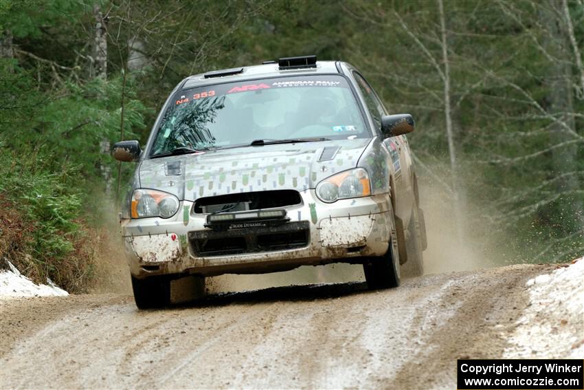 Dan Shirley / Nate Lybarger Subaru Impreza Outback Sport on SS7, Hunters-McCormick Lake I.