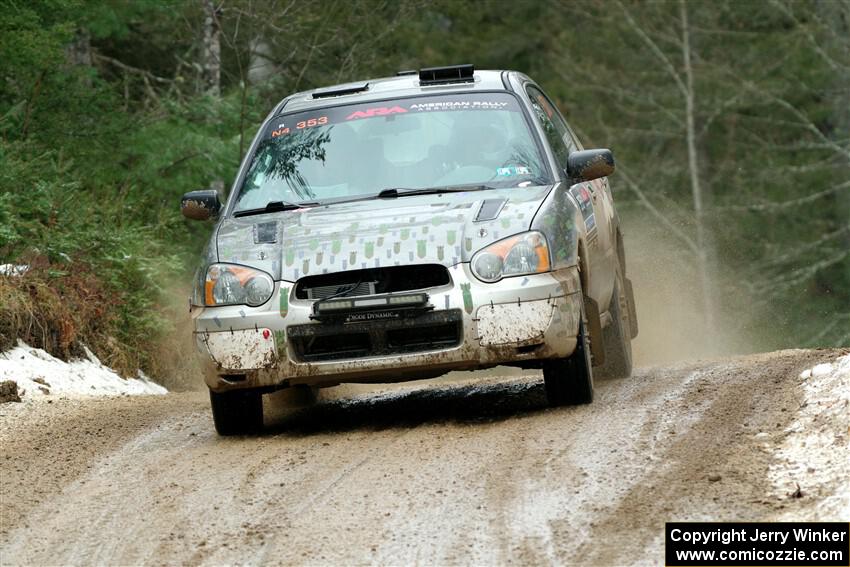 Dan Shirley / Nate Lybarger Subaru Impreza Outback Sport on SS7, Hunters-McCormick Lake I.