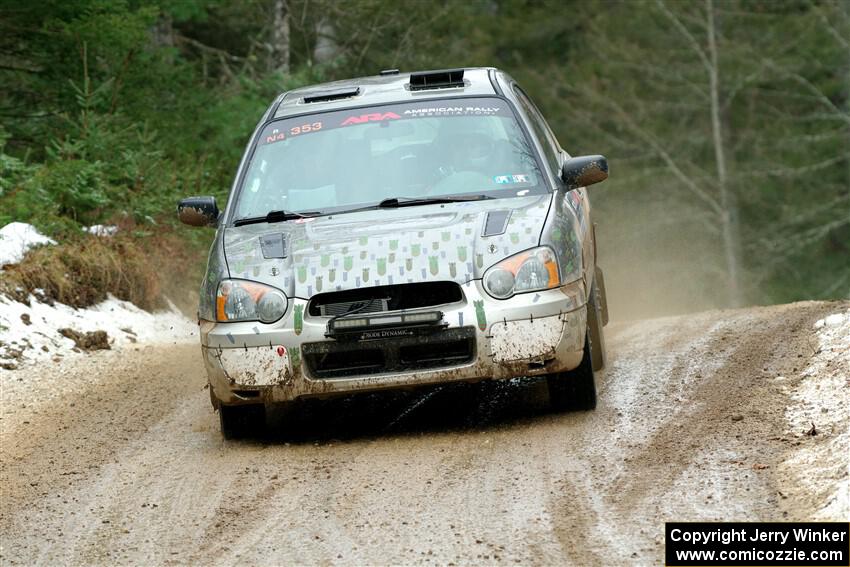 Dan Shirley / Nate Lybarger Subaru Impreza Outback Sport on SS7, Hunters-McCormick Lake I.