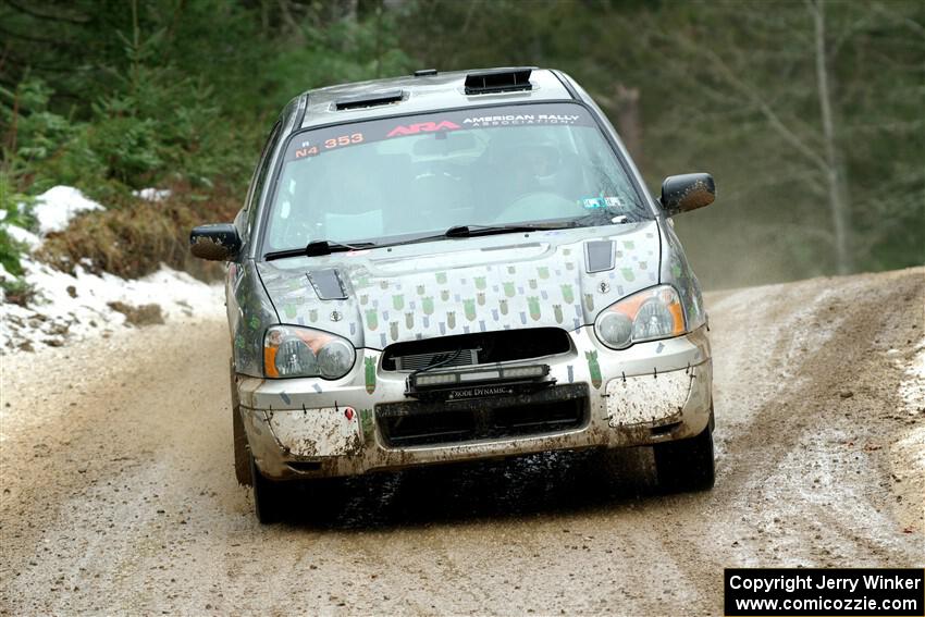 Dan Shirley / Nate Lybarger Subaru Impreza Outback Sport on SS7, Hunters-McCormick Lake I.