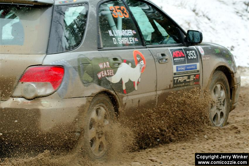 Dan Shirley / Nate Lybarger Subaru Impreza Outback Sport on SS7, Hunters-McCormick Lake I.