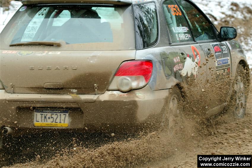 Dan Shirley / Nate Lybarger Subaru Impreza Outback Sport on SS7, Hunters-McCormick Lake I.