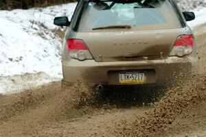 Dan Shirley / Nate Lybarger Subaru Impreza Outback Sport on SS7, Hunters-McCormick Lake I.