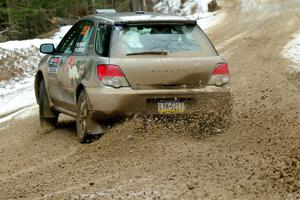 Dan Shirley / Nate Lybarger Subaru Impreza Outback Sport on SS7, Hunters-McCormick Lake I.