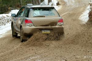 Dan Shirley / Nate Lybarger Subaru Impreza Outback Sport on SS7, Hunters-McCormick Lake I.