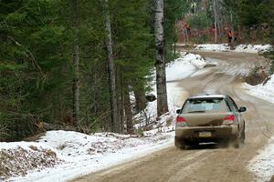 Dan Shirley / Nate Lybarger Subaru Impreza Outback Sport on SS7, Hunters-McCormick Lake I.