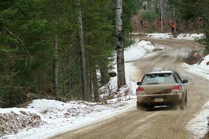 Dan Shirley / Nate Lybarger Subaru Impreza Outback Sport on SS7, Hunters-McCormick Lake I.