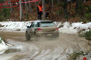 Dan Shirley / Nate Lybarger Subaru Impreza Outback Sport on SS7, Hunters-McCormick Lake I.