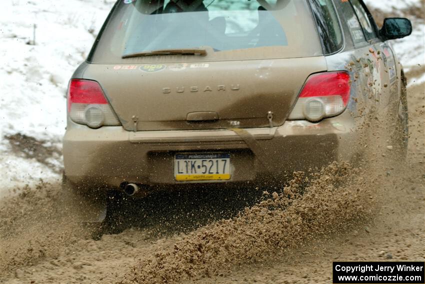 Dan Shirley / Nate Lybarger Subaru Impreza Outback Sport on SS7, Hunters-McCormick Lake I.