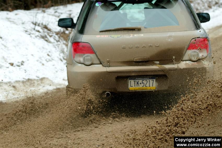 Dan Shirley / Nate Lybarger Subaru Impreza Outback Sport on SS7, Hunters-McCormick Lake I.