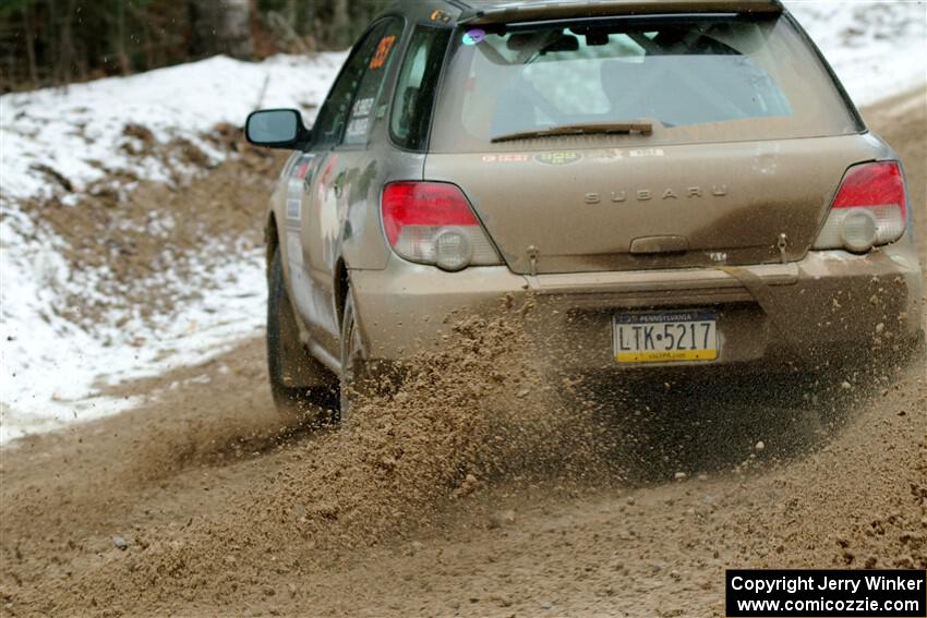 Dan Shirley / Nate Lybarger Subaru Impreza Outback Sport on SS7, Hunters-McCormick Lake I.