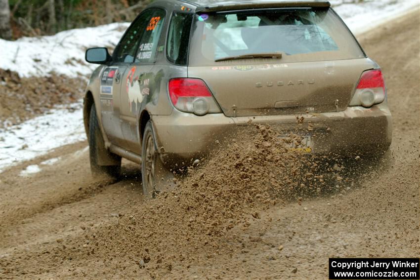 Dan Shirley / Nate Lybarger Subaru Impreza Outback Sport on SS7, Hunters-McCormick Lake I.