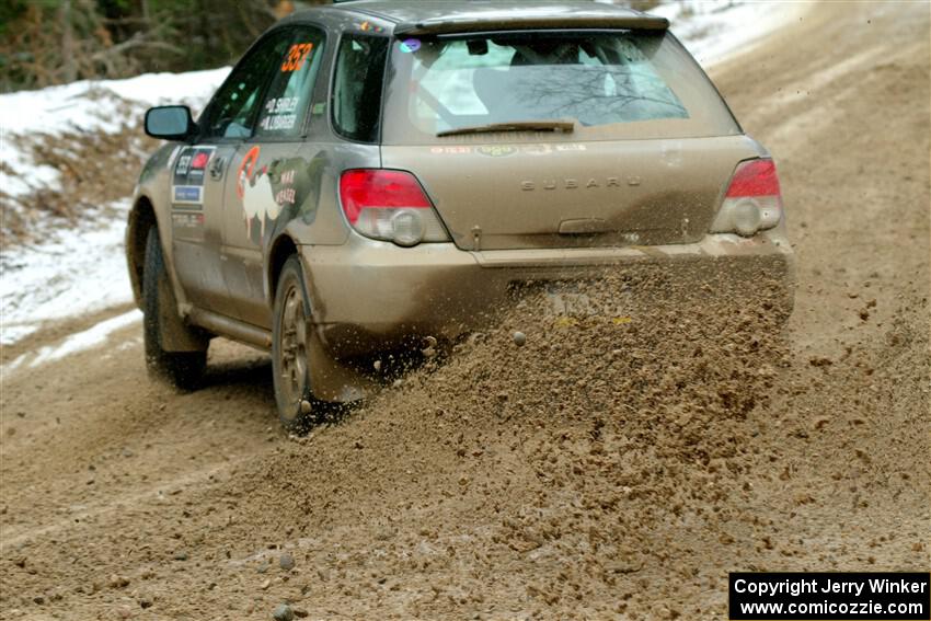 Dan Shirley / Nate Lybarger Subaru Impreza Outback Sport on SS7, Hunters-McCormick Lake I.