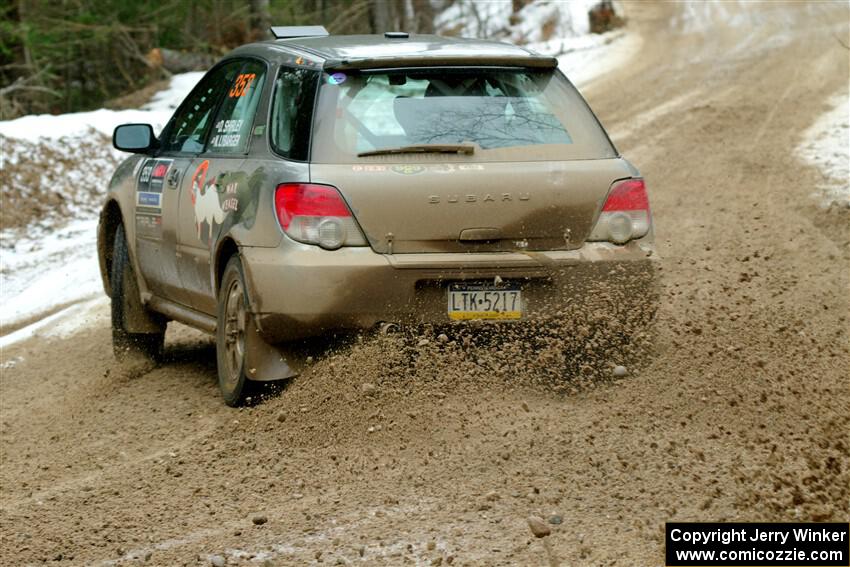 Dan Shirley / Nate Lybarger Subaru Impreza Outback Sport on SS7, Hunters-McCormick Lake I.