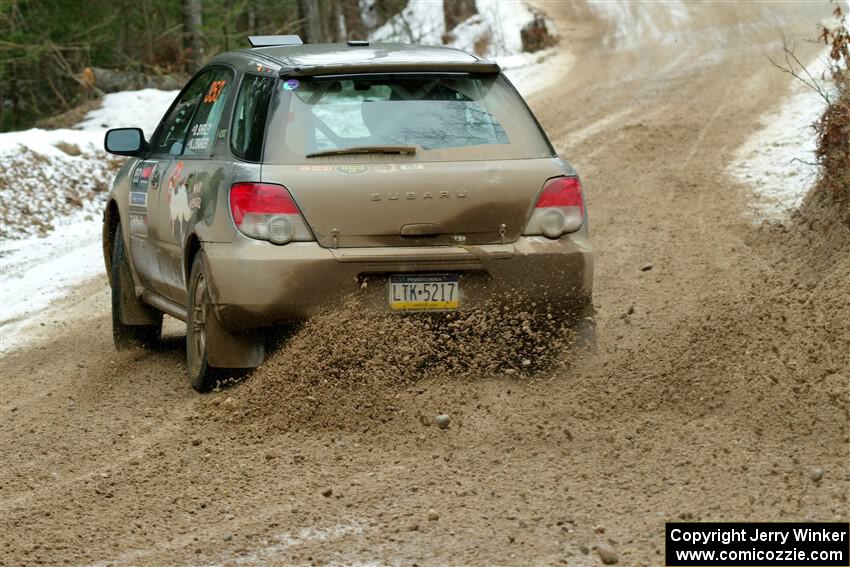 Dan Shirley / Nate Lybarger Subaru Impreza Outback Sport on SS7, Hunters-McCormick Lake I.