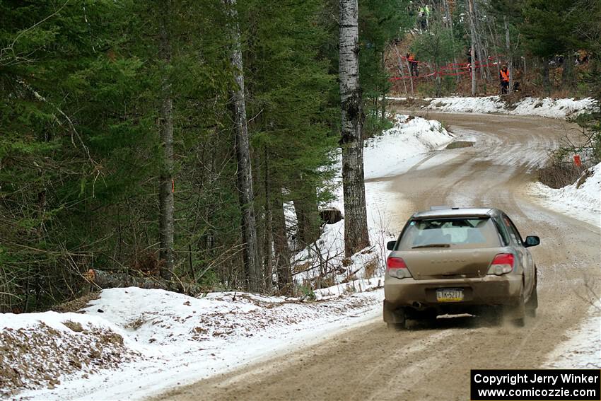 Dan Shirley / Nate Lybarger Subaru Impreza Outback Sport on SS7, Hunters-McCormick Lake I.