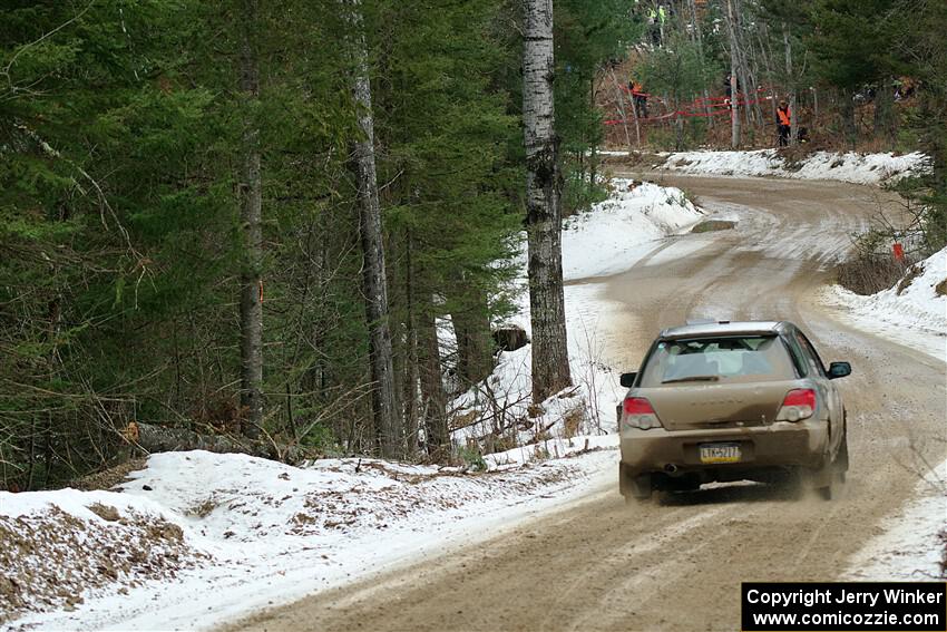 Dan Shirley / Nate Lybarger Subaru Impreza Outback Sport on SS7, Hunters-McCormick Lake I.