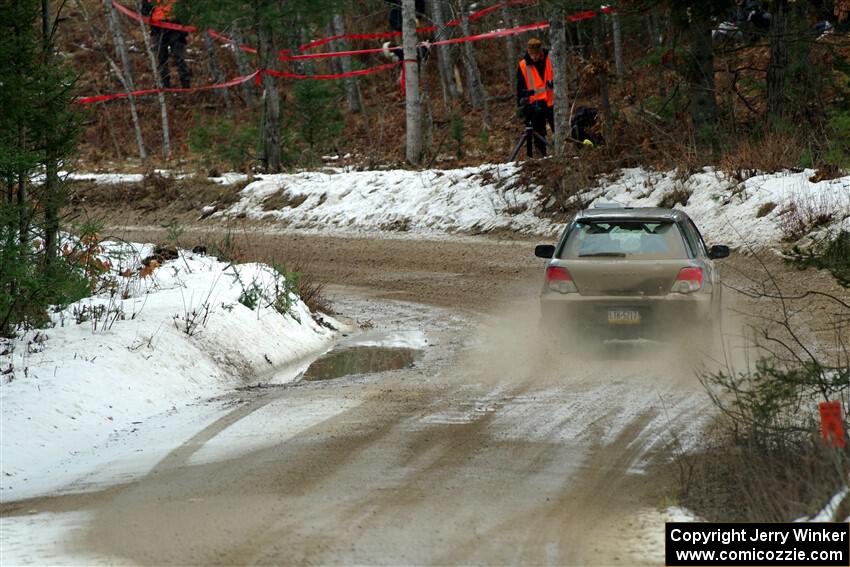 Dan Shirley / Nate Lybarger Subaru Impreza Outback Sport on SS7, Hunters-McCormick Lake I.