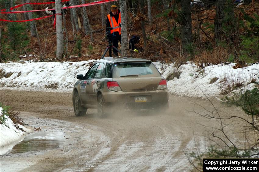 Dan Shirley / Nate Lybarger Subaru Impreza Outback Sport on SS7, Hunters-McCormick Lake I.