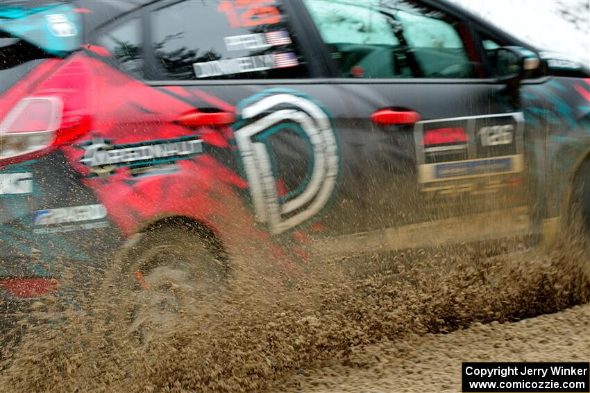 Sean Donnelly / Zach Pfeil Ford Fiesta ST on SS7, Hunters-McCormick Lake I.