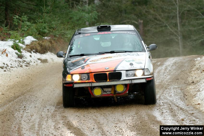 Mike Cessna / Jamie Lambert BMW M3 on SS7, Hunters-McCormick Lake I.