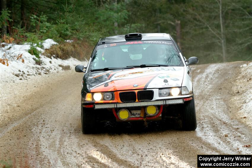 Mike Cessna / Jamie Lambert BMW M3 on SS7, Hunters-McCormick Lake I.