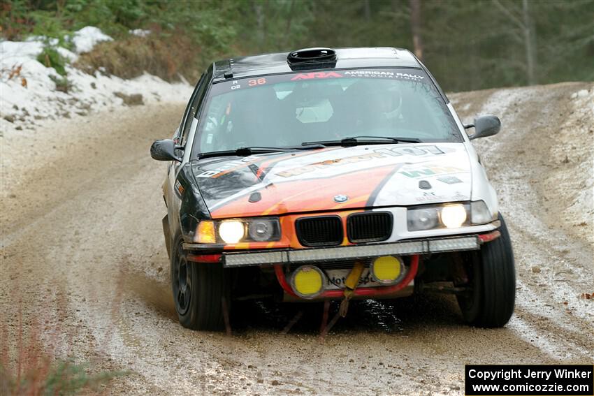 Mike Cessna / Jamie Lambert BMW M3 on SS7, Hunters-McCormick Lake I.