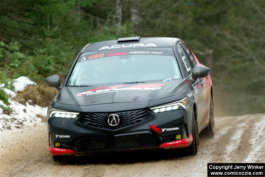 John Sharps / Weston Davis Acura Integra on SS7, Hunters-McCormick Lake I.