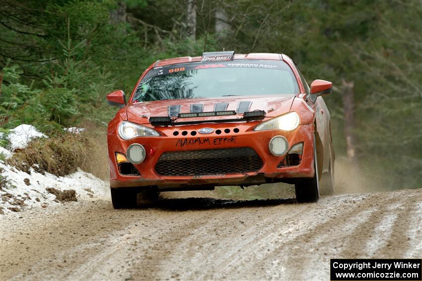 Chris Nonack / Sara Nonack Subaru BRZ on SS7, Hunters-McCormick Lake I.