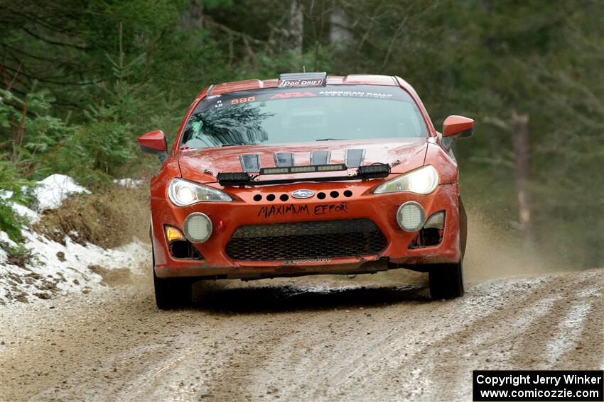 Chris Nonack / Sara Nonack Subaru BRZ on SS7, Hunters-McCormick Lake I.