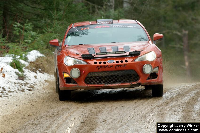 Chris Nonack / Sara Nonack Subaru BRZ on SS7, Hunters-McCormick Lake I.