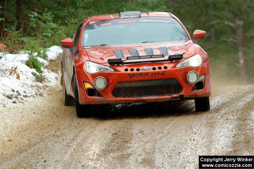 Chris Nonack / Sara Nonack Subaru BRZ on SS7, Hunters-McCormick Lake I.