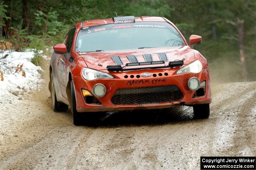 Chris Nonack / Sara Nonack Subaru BRZ on SS7, Hunters-McCormick Lake I.