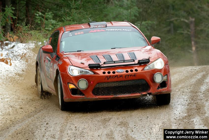 Chris Nonack / Sara Nonack Subaru BRZ on SS7, Hunters-McCormick Lake I.