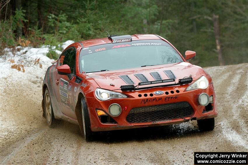 Chris Nonack / Sara Nonack Subaru BRZ on SS7, Hunters-McCormick Lake I.